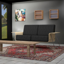 living room. 3D, e Direção de arte projeto de Steven Ruiz - 26.02.2018