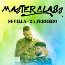 Carteles para MasterClass de Peluquería Masculina. Design, and Graphic Design project by Inmaculada Bailac Cano - 01.30.2018