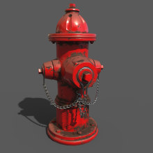 3D Fire Hydrant. 3D project by Ivan Gosp - 02.28.2018
