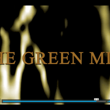 THE GREEN MILE - CREDITS. Animation, Film Title Design, T, and pograph project by Ricardo Nieto - 03.02.2018