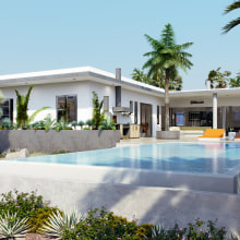 Mexican beach house. Un proyecto de 3D y Arquitectura de carlos marenco - 03.03.2018