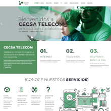 CECSA TELECOM. Een project van  Webdevelopment van Cristina Moreno - 21.07.2017