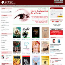 Rediseño de tienda virtual Criteria Club de Lectores. Un proyecto de Diseño Web, Desarrollo Web y Retoque fotográfico de Iñigo de Loma-Osorio - 15.11.2010
