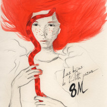 8 M International Women Strike. Las hijas de Lilith paran!. Un proyecto de Diseño, Ilustración, Bellas Artes y Pintura de Helena de la Cruz - 08.03.2018