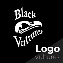 Logo Black Vultures. Un proyecto de Diseño gráfico de Javier Díaz Martín - 14.03.2018