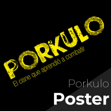 Póster Porkulo. Design gráfico projeto de Javier Díaz Martín - 14.03.2018