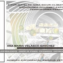 portfolio stands. Un proyecto de Diseño, 3D, Arquitectura interior, Diseño de interiores y Escenografía de Ana Maria Velasco Sanchez - 20.03.2018