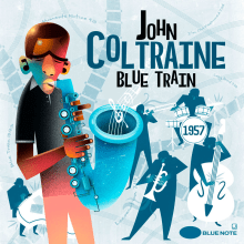 Blue Train. Ilustração tradicional projeto de Javier Sánchez - 20.03.2018