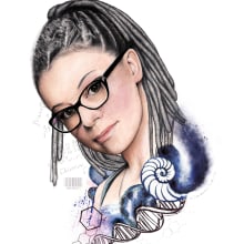 Orphan black: Cosima Niehaus. Traditional illustration, Fine Arts, and Painting project by Rednieh - 02.12.2018