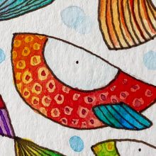 Peces de Colores. Un proyecto de Ilustración tradicional de Lissett B. Pedrero Aguilar - 20.11.2017