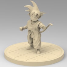 Goku. 3D projeto de Kevin Adrian Espinal Barrera - 23.03.2018