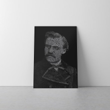 Caligrama de Friedrich Nietzsche . Design, Tipografia, Caligrafia, e Lettering projeto de Andrea Valentina Moreno - 24.03.2018