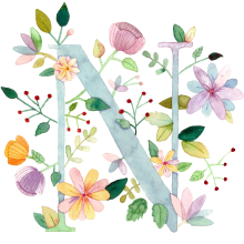 N flores. Ilustração tradicional projeto de Natalia Zeiguer - 28.03.2018