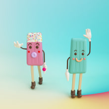 Gelato. 3D, Character Design, To, and Design project by Eva Segen - 07.01.2017