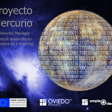 Cartel Proyecto Mercurio. Design gráfico projeto de Marta Gutiérrez González - 21.01.2018
