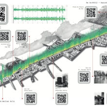 Cartografía Sonora - Estadísticas atmosféricas de un paseo sonoro.. Artes plásticas, e Design de informação projeto de Javier Rojas - 30.03.2018