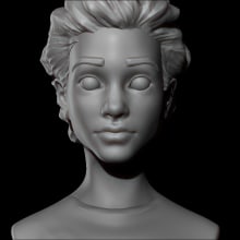 Traveling Girl. Un proyecto de 3D, Diseño de personajes y Escultura de Bruno Oliveira - 02.04.2018