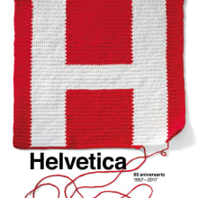60th Anniversary Helvetica Ein Projekt aus dem Bereich H, werk und Grafikdesign von Estudio Pep Carrió - 02.04.2018