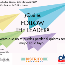 Cartel evento Follow the Leader. Design, e Design gráfico projeto de Paola De La Fuente León - 02.01.2018