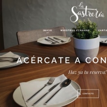 Restaurante La Sastrería. Web Design, and Web Development project by Rubén Salazar - 04.04.2018