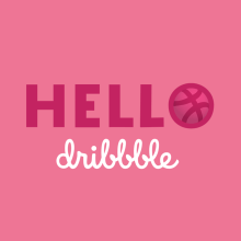 Hello Dribbble | First Shot. Een project van  Ontwerp, Motion Graphics, Animatie, T y pografie van Jona Flores - 03.04.2018