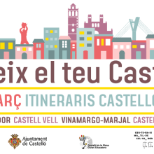 Cartel Itineraris Castelló Educa. Un proyecto de Ilustración tradicional, Diseño gráfico e Ilustración vectorial de Enric Redón - 05.04.2018