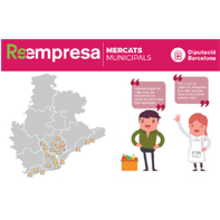 Infografia Mercats Municipals Reempresa. Graphic Design & Infographics project by Eli - 04.06.2018