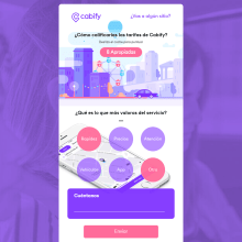 UI / IxD / CSS - Cabify. UX / UI, Interactive Design, and Web Design project by Sara Marques - 01.10.2018