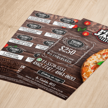 Flyer Pizza Jack. Design gráfico projeto de David Eduardo Rodriguez Lema - 14.08.2017