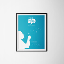 Piezas, Logo+afiche+imagen gráfica Fundación Habla. Un proyecto de Diseño de Jesus Morales Mijares - 09.06.2016