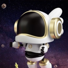 Little Astronaut. Design, 3D, To, and Design project by Nadia Villalobos - 04.13.2018