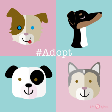#Adopt. Design de personagens projeto de Eva Jardi - 07.04.2018