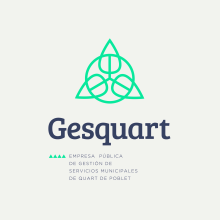 GESQUART. Un proyecto de Br, ing e Identidad, Diseño gráfico, Diseño Web y Señalética de LOCANDIA Estudio - 16.04.2018