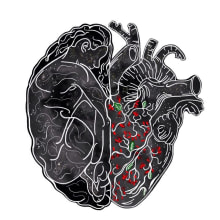 Explosión cósmica en el corazón. Un proyecto de Ilustración tradicional, Diseño editorial, Diseño gráfico y Pintura de Naiara Zalbidea - 26.01.2018