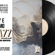 Cartelería Concierto de Jazz. Un proyecto de Diseño y Música de Pablo Gómez Jara - 22.04.2018