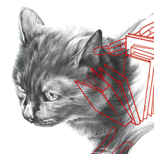 Pícaro - El gato macarra. Un proyecto de Ilustración, Diseño gráfico e Ilustración vectorial de Belén Moreno - 26.04.2018