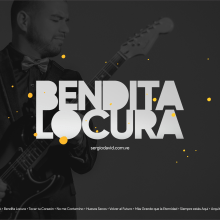 Bendita Locura - Sergio David - Diseño Discográfico . Design, Art Direction, Br, ing, Identit, Web Design, Calligraph, and Logo Design project by Jonathan Prado - 04.27.2018