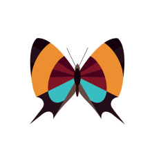 Serie - Gráficos con Mariposas. Traditional illustration, and Vector Illustration project by Gisela Barros Cortes - 04.28.2018