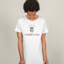 Print y camiseta original "Mi corazón es el de Alba" . Un proyecto de Diseño, Diseño gráfico y Diseño de moda de Lara Cuerdo Cabrera - 29.04.2018