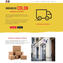 Mudanzas en Valencia. Web Design project by Axel Costelo - 05.03.2018