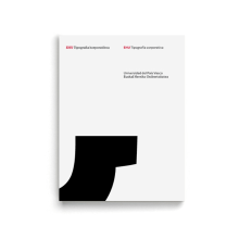 Libro «EHU Tipografía corporativa» . Design, Br, ing e Identidade, Design editorial, Design gráfico, e Tipografia projeto de Leire y Eduardo - 03.05.2018