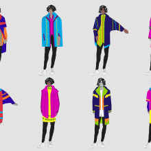 Fashion collection: FREEDOM. Design de moda projeto de Alba López - 04.05.2018