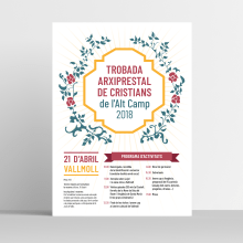 Campaña gráfica Trobada Arxiprestal. Design gráfico, e Design de cartaz projeto de Roser Prats - 04.04.2018
