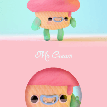Mr Cream. Un proyecto de 3D e Ilustración digital de Alana García Ortega - 08.05.2018
