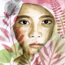 Mi Proyecto del curso: Retrato ilustrado en acuarela. Un proyecto de Ilustración tradicional, Retoque fotográfico y Pintura a la acuarela de Carolita Ro - 10.05.2018