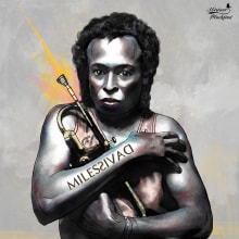 Retrato de Miles Davis, por Miriam Blackbird. Un projet de Illustration traditionnelle de Miriam Blackbird - 23.07.2017