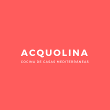 ACQUOLINA - Logo e Naming. Art Direction, Graphic Design, and Naming project by Francesca Danesi - 05.07.2018
