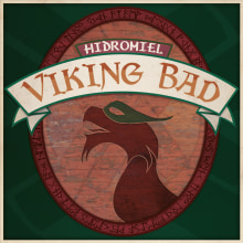 Viking Bad Hidromiel. Br, ing, Identit, Graphic Design, Packaging, Product Design, and Logo Design project by Alberto Martínez - 03.31.2017