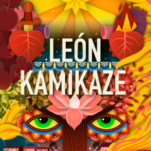 LEÓN KAMIKAZE BOOK COVER. Traditional illustration, Graphic Design, Vector Illustration, and Digital Illustration project by Dani de Julio - 02.22.2016
