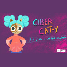 Ciber Cat-y i el bullying. Education, Fine Arts, Character Animation, 2D Animation, Stor, and telling project by Marinadelos - 05.23.2018